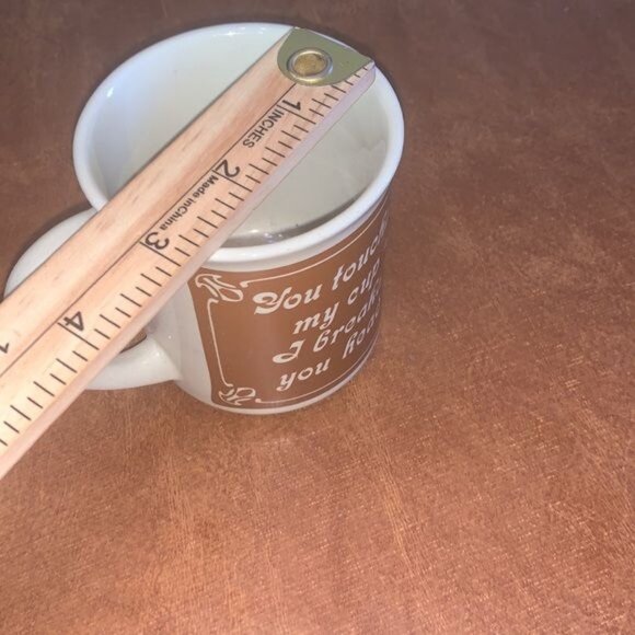 Vintage Ceramic Coffee Mug With Humorous Quote - Picture 5 of 5